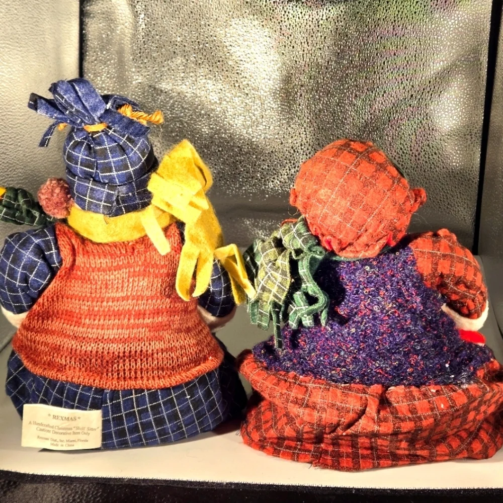 Vintage Rexmas Fashion Bug Holiday Christmas Snowman Family Shelf Sitters 17